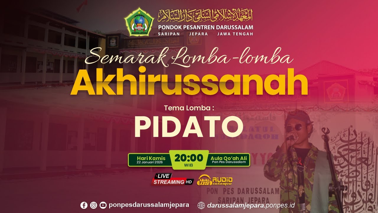 🔴 LIVE - LAILATUL MUSABAQOH PP DARUSSALAM JEPARA