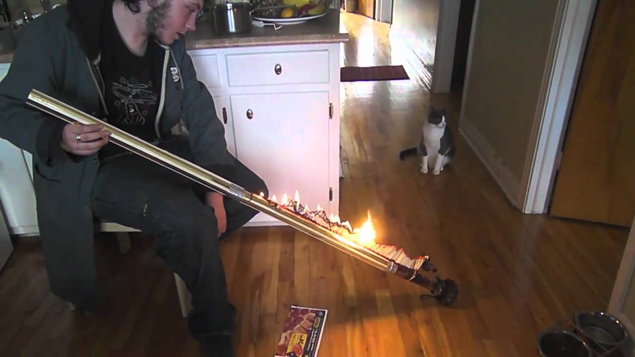 5 foot bong in fire!