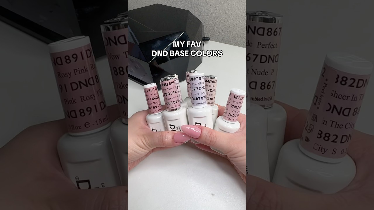 the best DND base colors | neutral nail colors #dndgelpolish #cleangirl