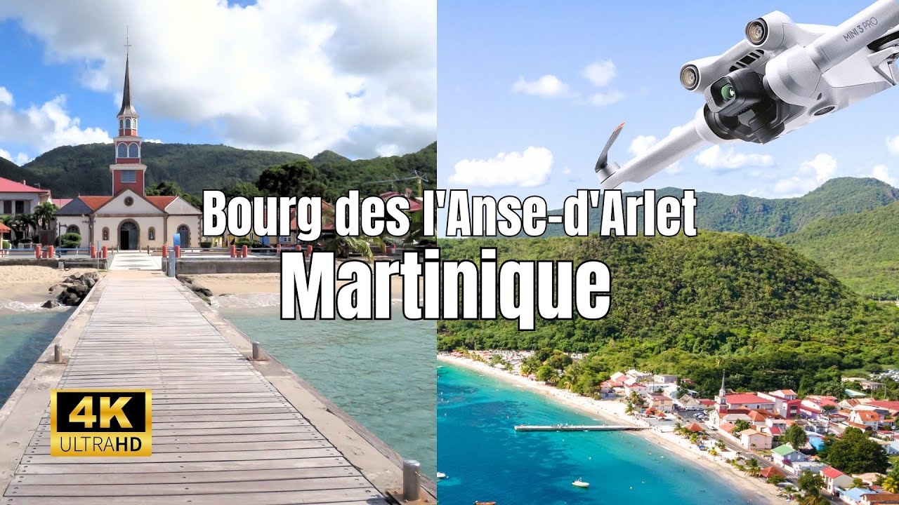 FLYING OVER MARTINIQUE: Bourg des l'Anse-d'Arlet - Drone & GoPro