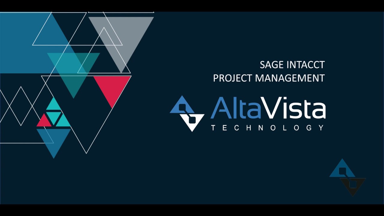 Sage Intacct: Project Manager Tutorial