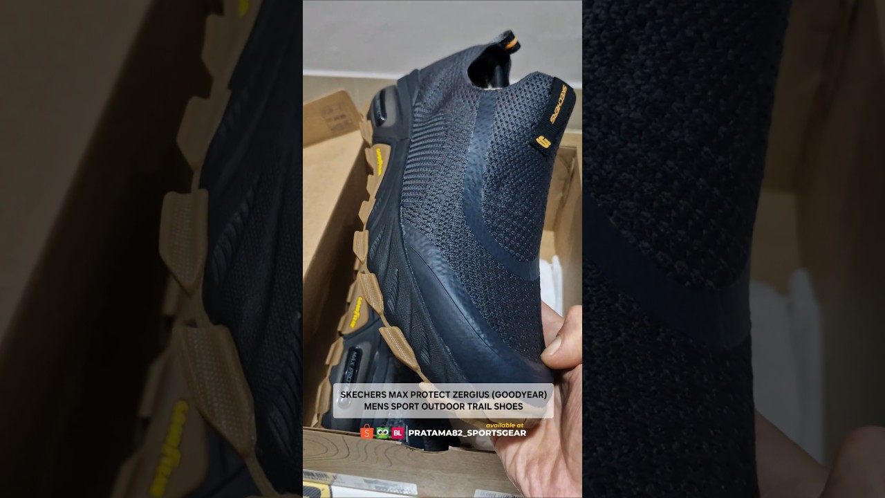 SKECHERS MAX PROTECT SPORT ZERGIUS TRAIL OUTDOOR HIKING SLIP-ON SHOES (FULL VIDEO CHECK OUR CHANNEL)