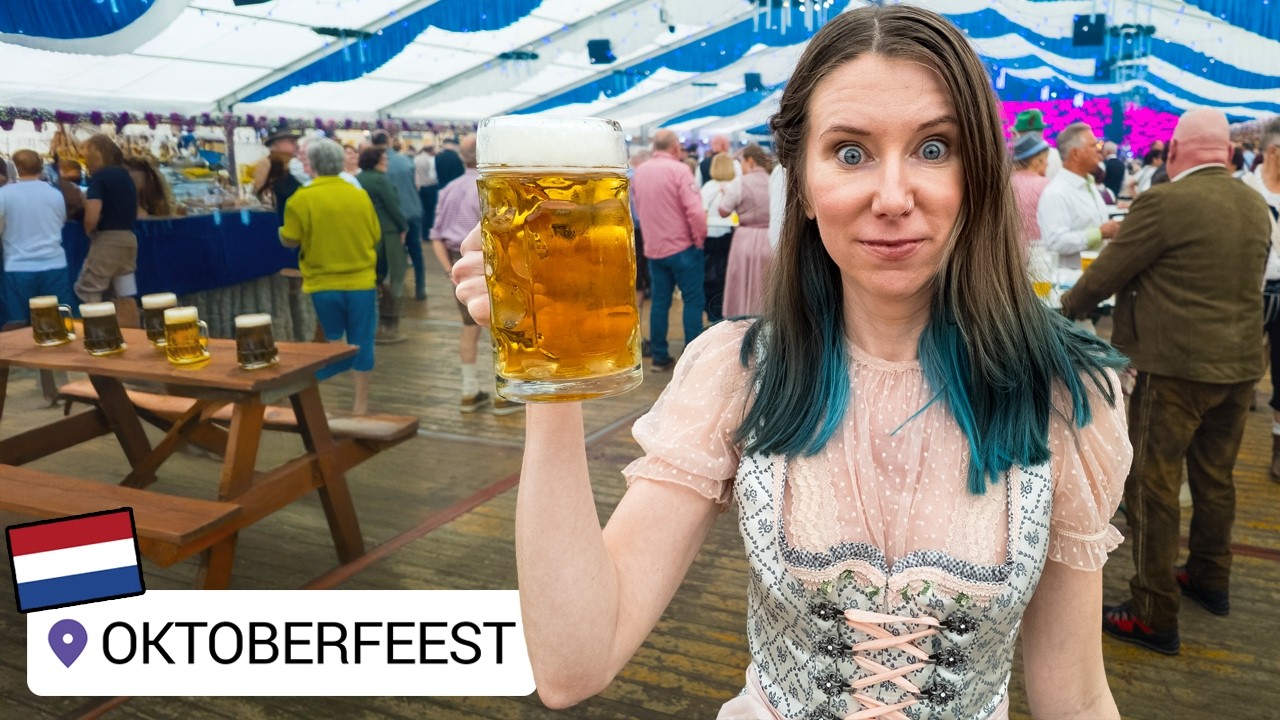 OKTOBERFEST 🍻... in the Netherlands?? 🇳🇱 (our first time)
