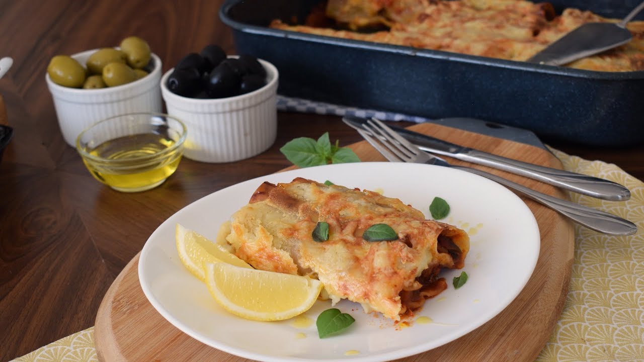 Mushrooms & Eggplant Cannelloni Recipe | Go Delicious