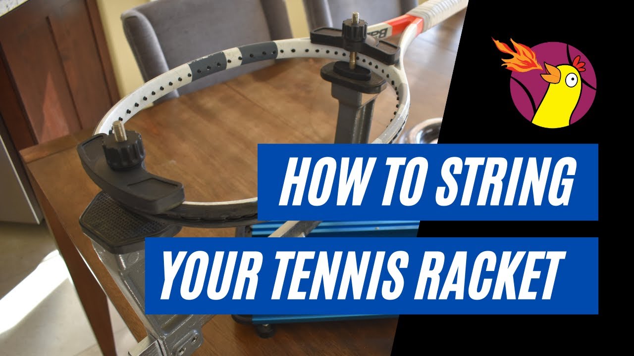 How to String a Tennis Racquet Using a Drop Weight Stringer (Gamma X-2)