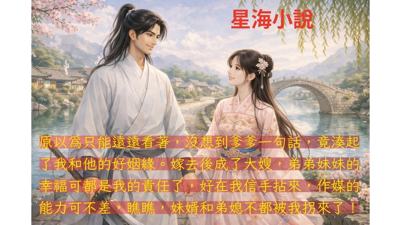 [古言完結]嫁進白家，是我天上掉下來的好姻緣，當然得打起精神，盡好大嫂的本分。瞧，我拚命撮合，那妹婿與弟媳不就接連拐來了嗎？