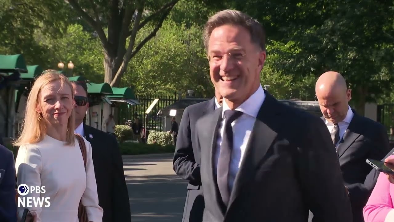 WATCH: NATO chief Rutte describes 'very good atmosphere' in his meeting with Trump