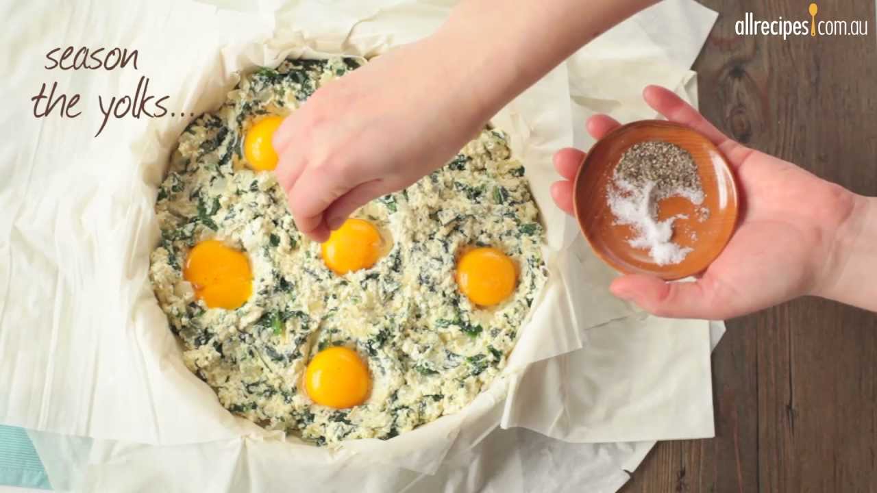 Spinach and Ricotta Filo Pie