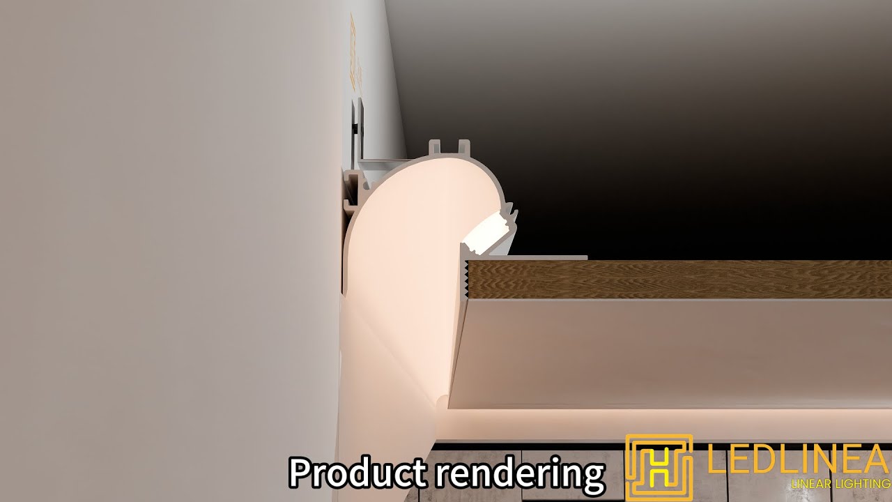 Wall washer LED aluminum profile demo.
