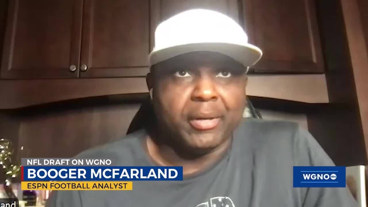 Booger McFarland weighs in on the Saints' first-round options in the 2026 NFL Draft