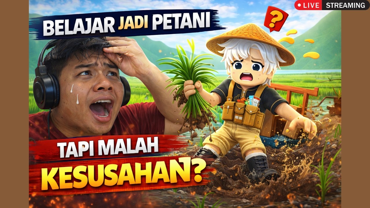 😱 MAP SAWAH INDO VIRAL!! TANAM HARI INI LANGSUNG JADI SULTAN?! 🌾💰 ROBLOX LIVE! #roblox #shorts