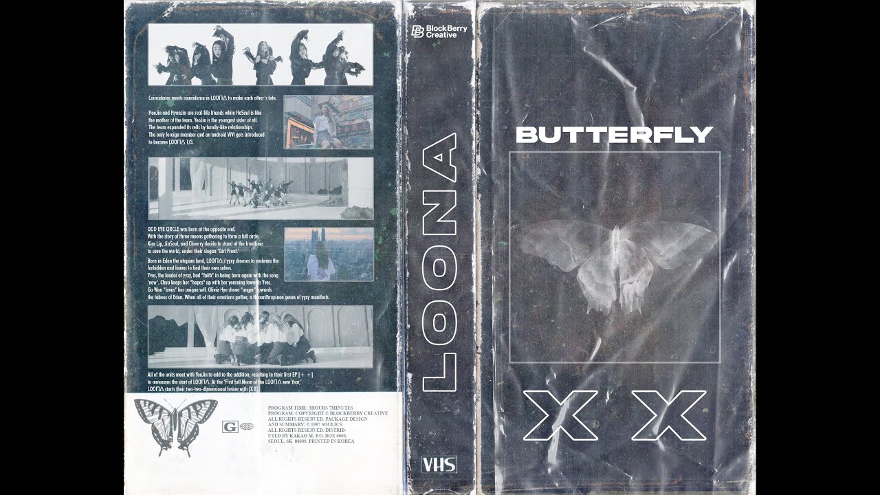 loona butterfly but it's in vhs