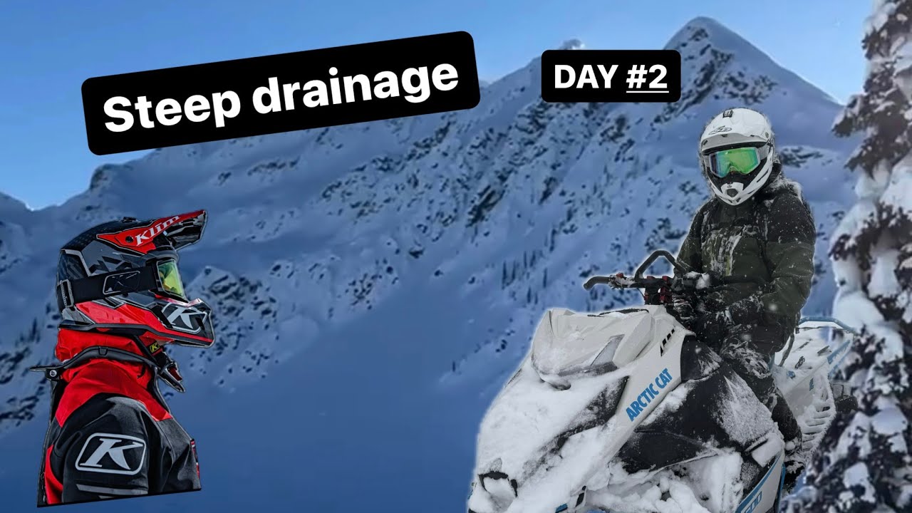 Steep drainage with 600 Arctic Cat
