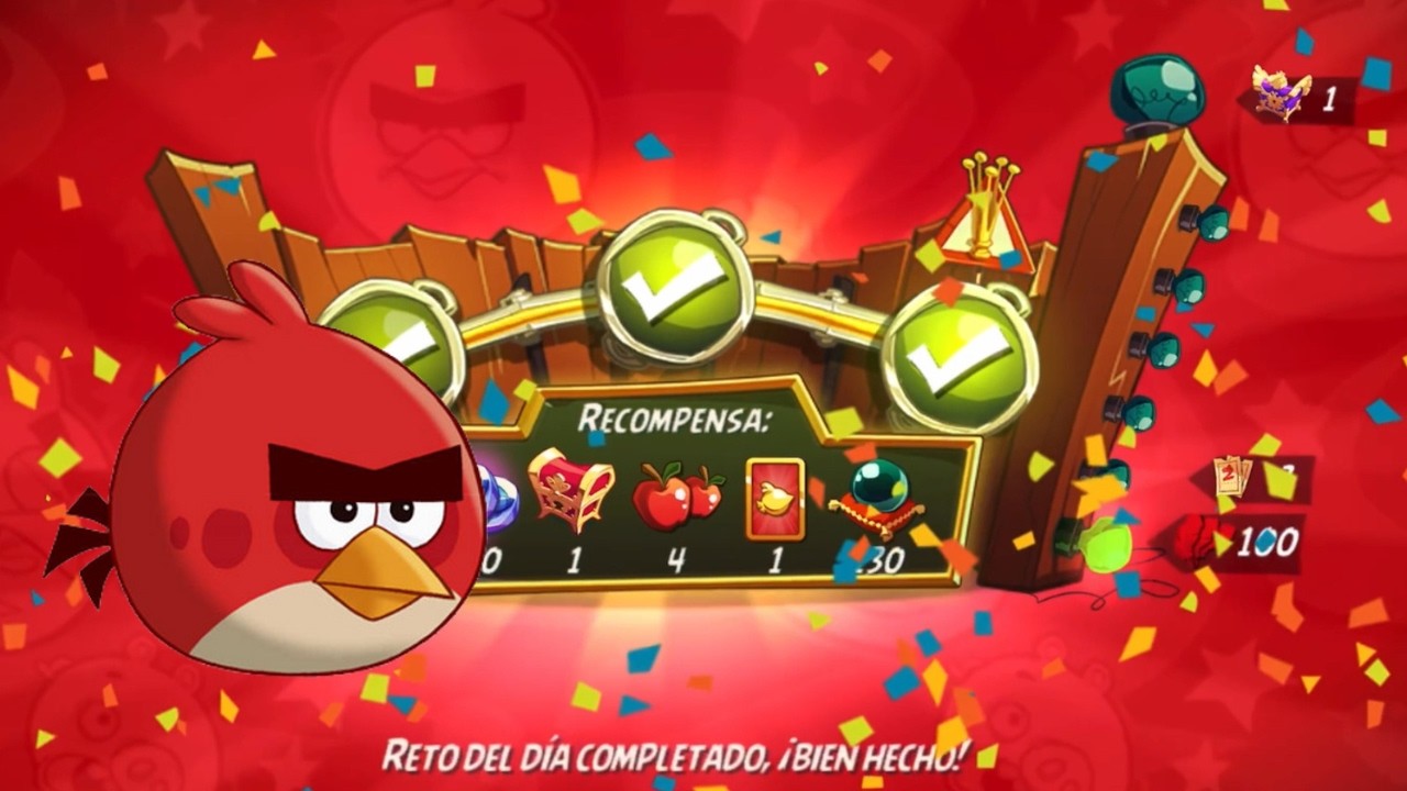 Angry Birds 2 - Daily Challenge (Reto del día) Red (4-5-6) 02/03/2026
