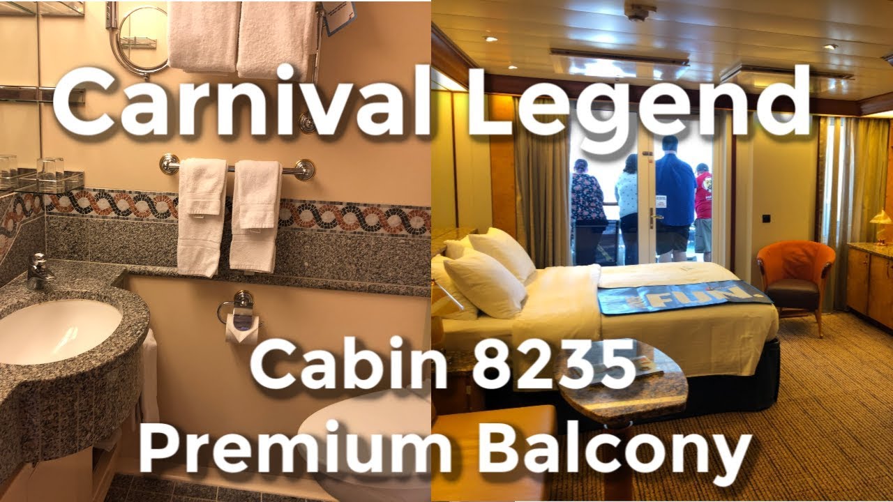 Carnival Legend Cabin 8235 Premium Balcony | Cabin unpacked | Noise