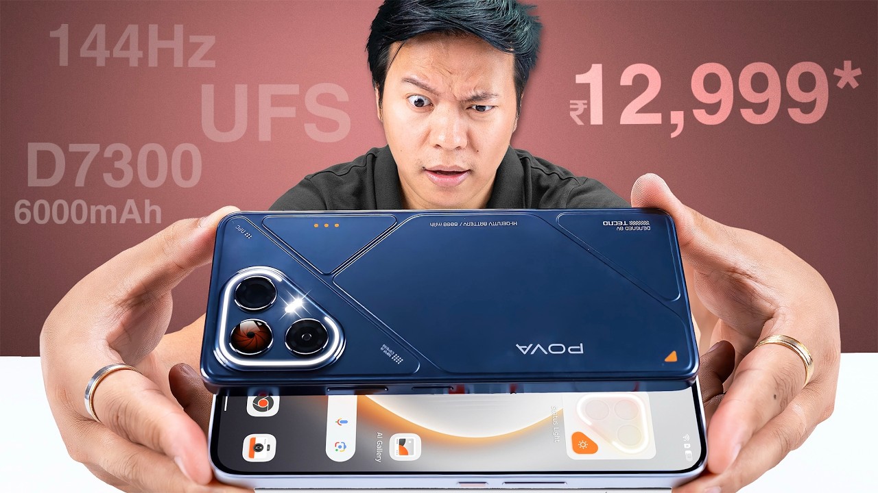 Tecno POVA 7 & 7 Pro is here -  Crazy Specs & Bold Design Phone @₹12,999*