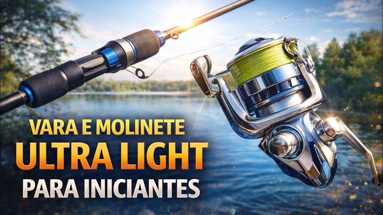 VARA MARURI NIZZO E MOLINETE SPEEED PRIME 800 Para pesca ultra light  PARA INICIANTES DA PESCA 