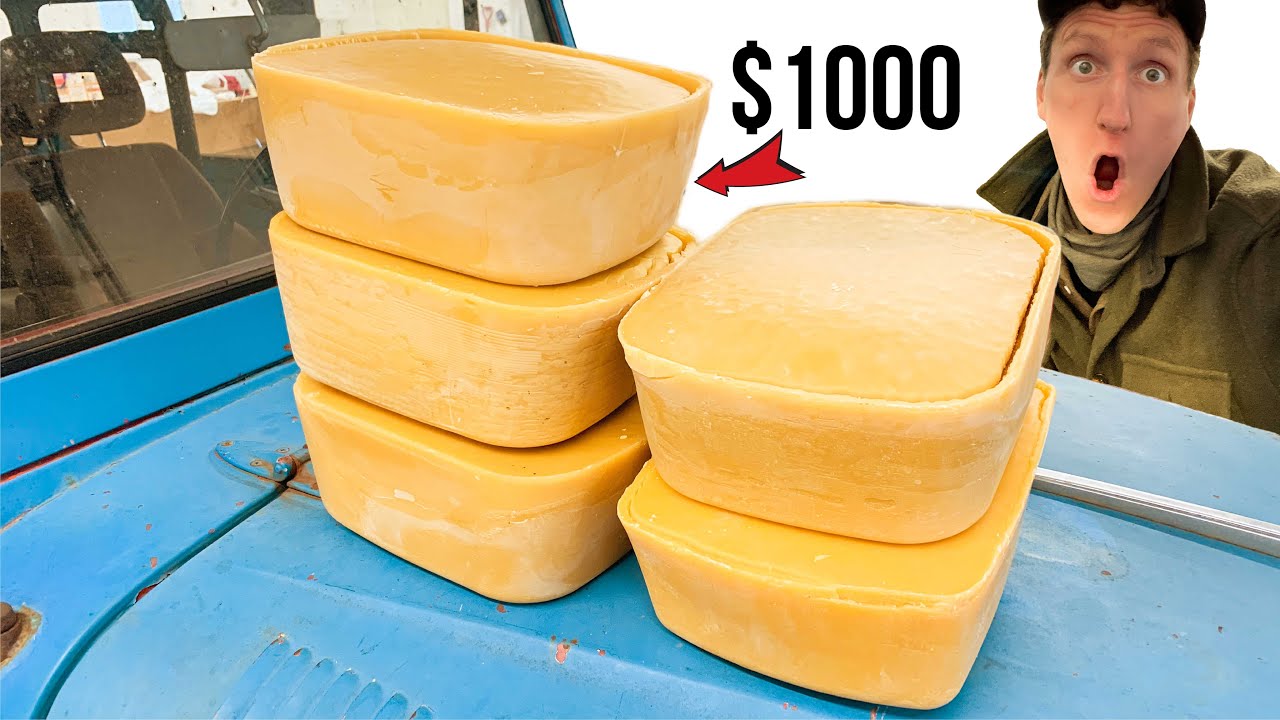 Melting a $1000 of beeswax.