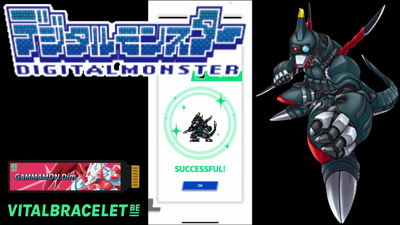 DIGIMON Vital Bracelet BE - SEALSDRAMON || BEMemory Gammamon DiM Log 12