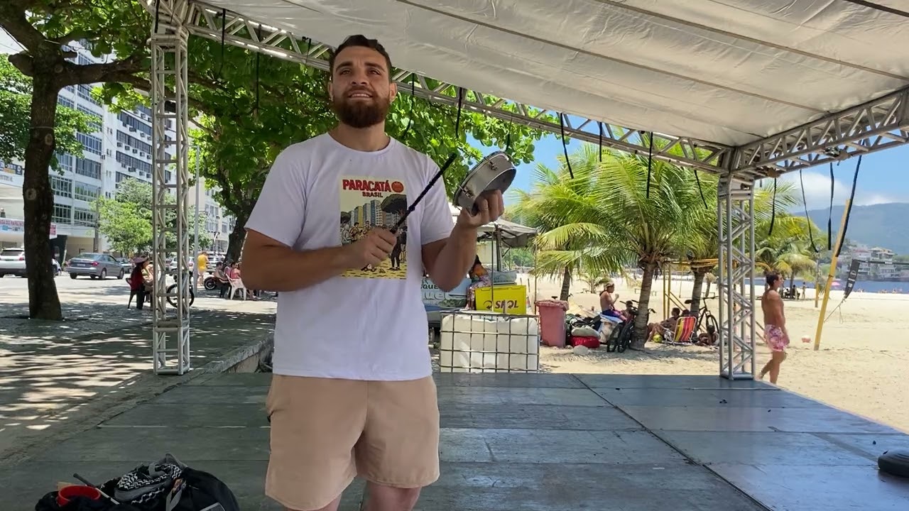 Desenho completo de tamborim do Experimenta da Ilha 2026 🏝️ Mestre Mateus Pestana