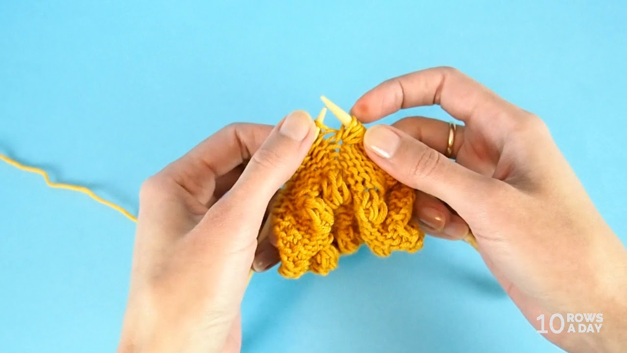 How to Knit Japanese Bobbles