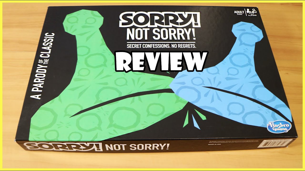 Sorry! Not Sorry! Board Game Review! | Board Game Night