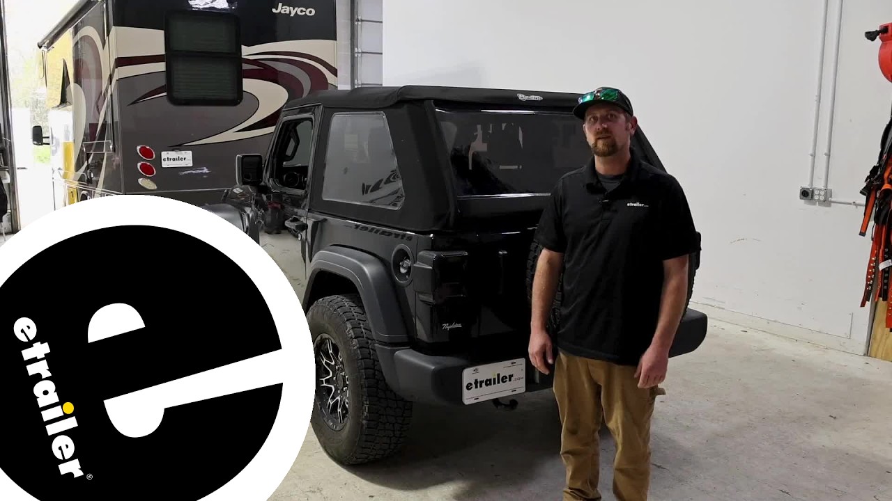 Set up: Blue Ox 4-Diode Universal Tail Light Wiring Kit for Towed Vehicles on a 2021 Jeep Wrangler