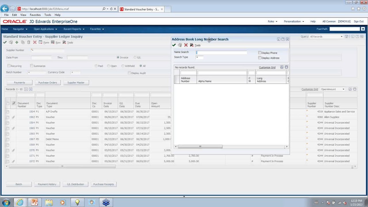 A demo of the new JD Edwards EnterpriseOne 9.1 User Interface, by JDEtips