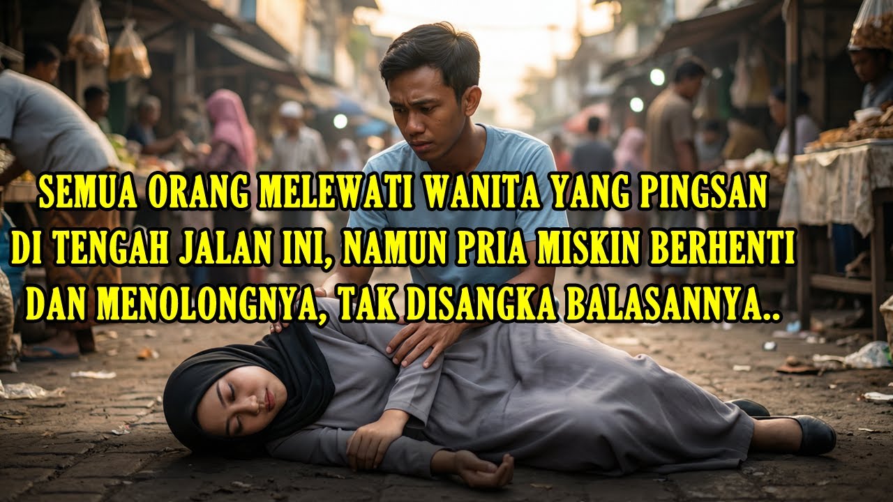 Semua Orang Melewati Wanita Yang Pingsan Dijalan Ini! Pria Miskin Ini yang Berhenti Dan Menolongnya