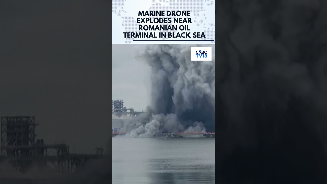 Massive Explosion Rocks Romanian Port After Naval Drone Detonates Near Oil Terminal | N18G