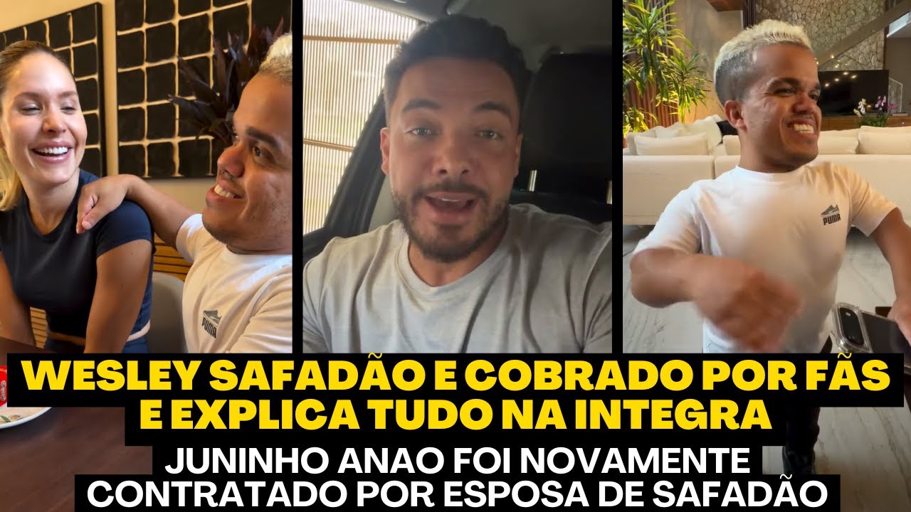 WESLEY SAFADÃO E COBRADO POR FÃS E EXPLICA TUDO NA INTEGRA E   JUNINHO E NOVO FUNCIONÁRIO DE THYANE