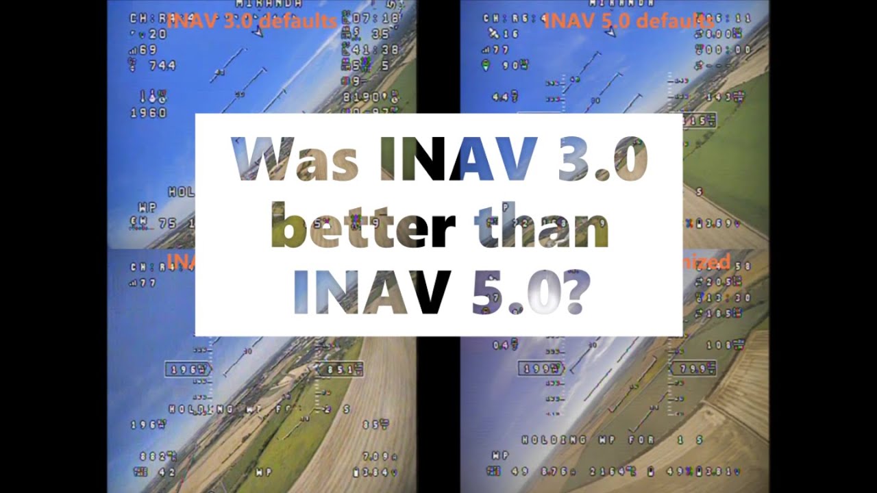 INAV 5.0 worse than INAV 3.0? - Horizon Drift comparison