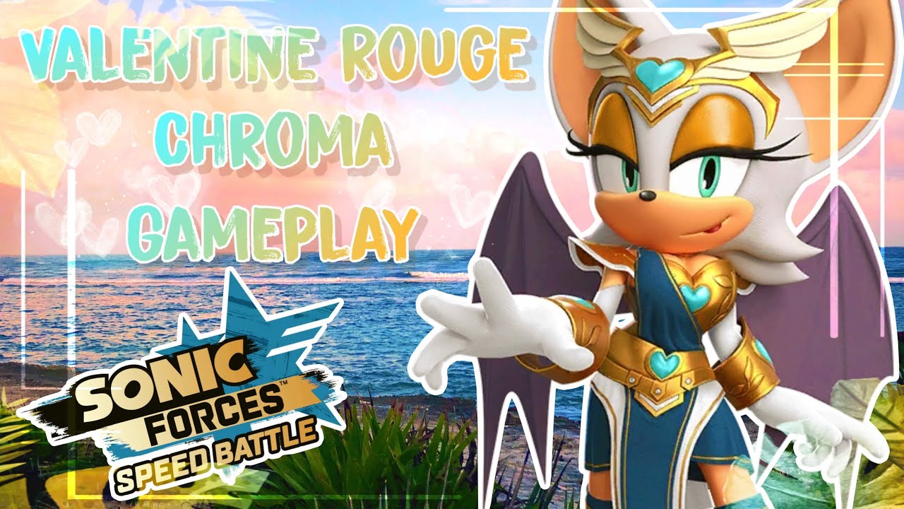 Sonic Forces Speed Battle 🩵💛 Valentine Rouge 💛 Gameplay 💛🩵