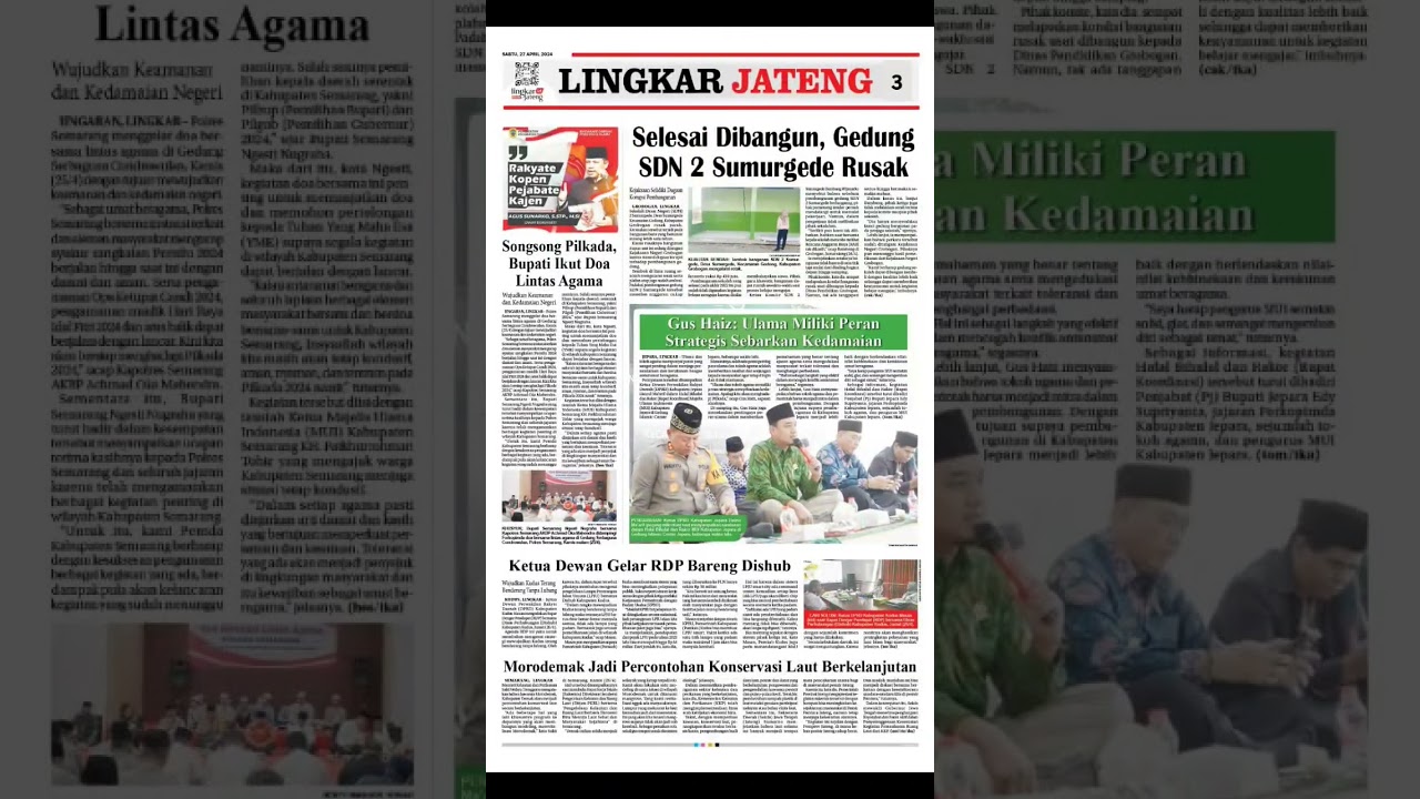 Koran Lingkar edisi Sabtu, 27 April 2024 #news #beritaterkini #koranlingkar #shorts #fypシ