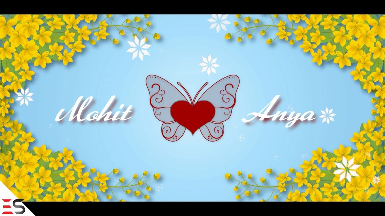 Wedding invitation blank video background | Download After Effects Template/Project