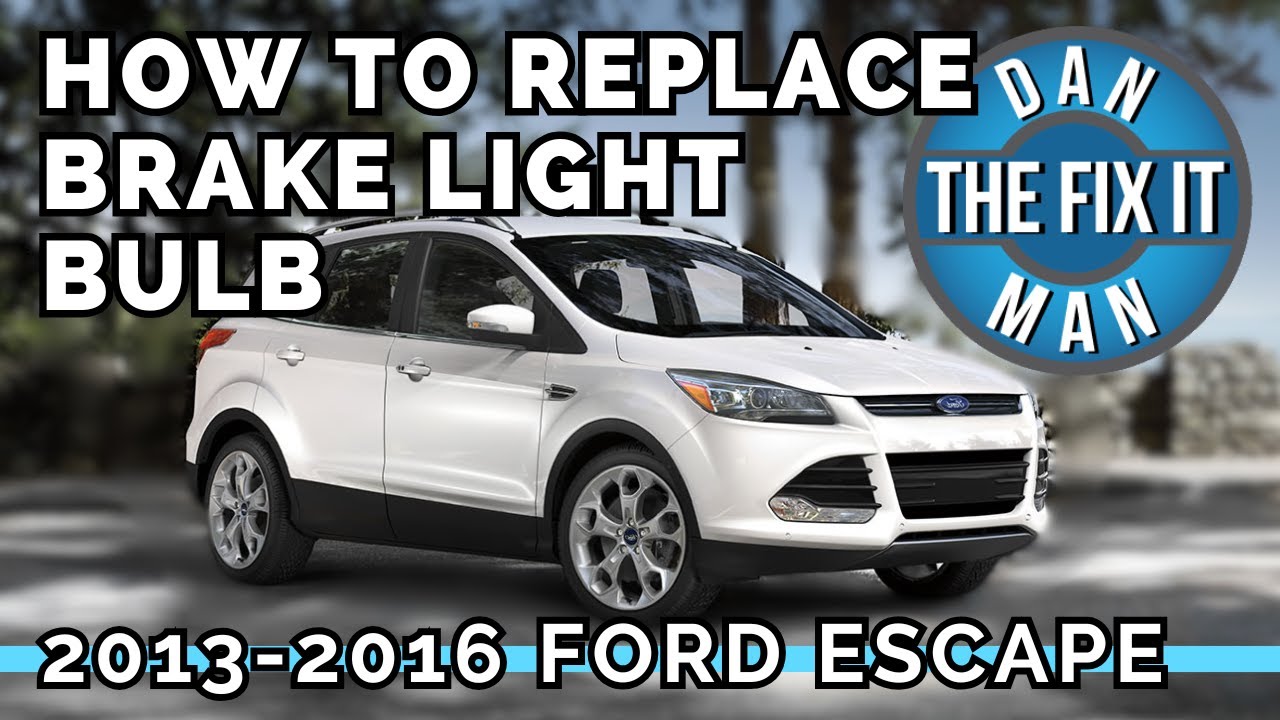 2013 - 2016 Ford Escape Brake Light Bulb Replacement How to Remove & Replace Taillight Assembly DIY!