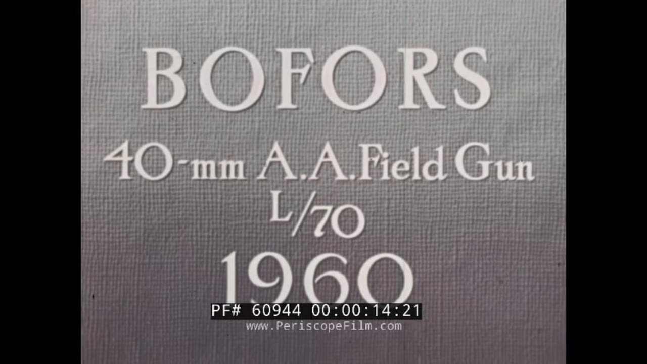Рекламный фильм о 40-мм зенитной пушке BOFORS 1960 года выпуска № 60944
