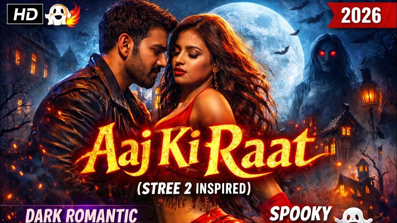 Aaj Ki Raat (Stree 2 Inspired) 👻🔥 | Dark Romantic Dance Song 2026 | Spooky Night Vibe Song | Hindi