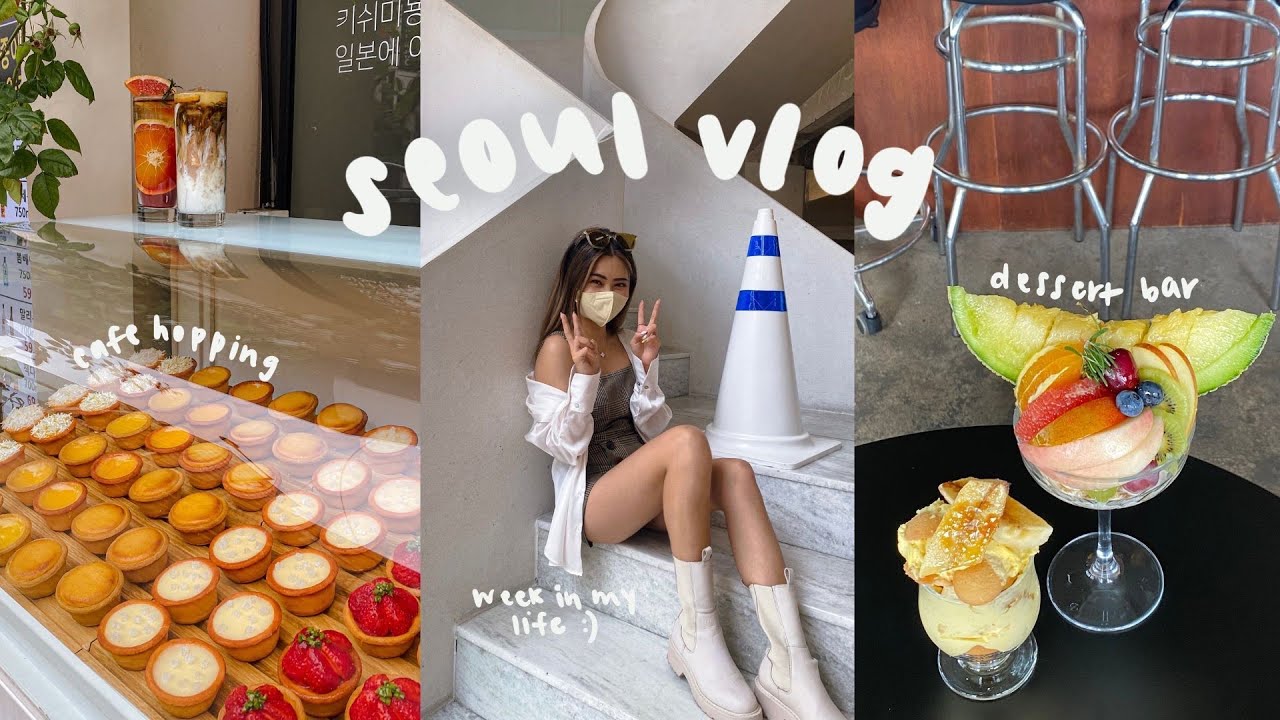 Видеоблог о Корее 🍈 Посещение кафе в Сеуле, что я ем за неделю, работа из-за границы + круглосуто...