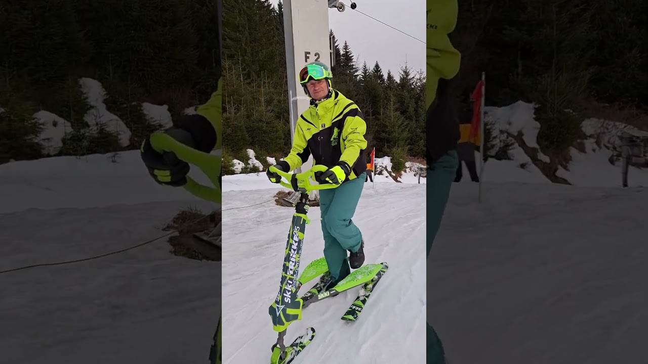 🇬🇧How to get off the button lift on Skki Trikke?/🇵🇱jak zejść z wyciągu talerzykowego na Skki Trikke?