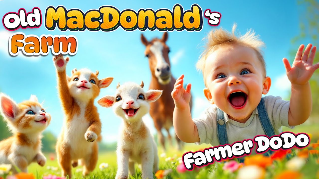Old MacDonald | Farmer Dodo Had a Farm 🐮🐔🐱 | Fun Animal Song by Baby Bubu