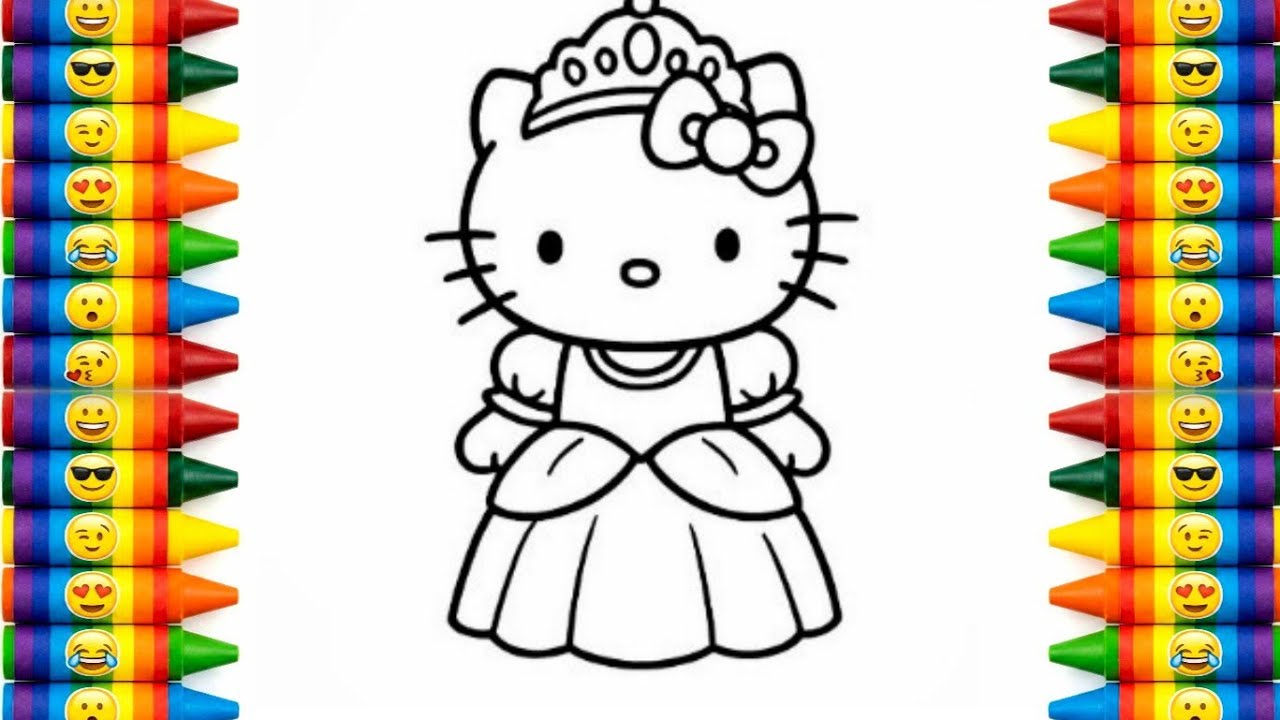 Простой рисунок Hello Kitty 🌸 | Пошаговое рисование для детей