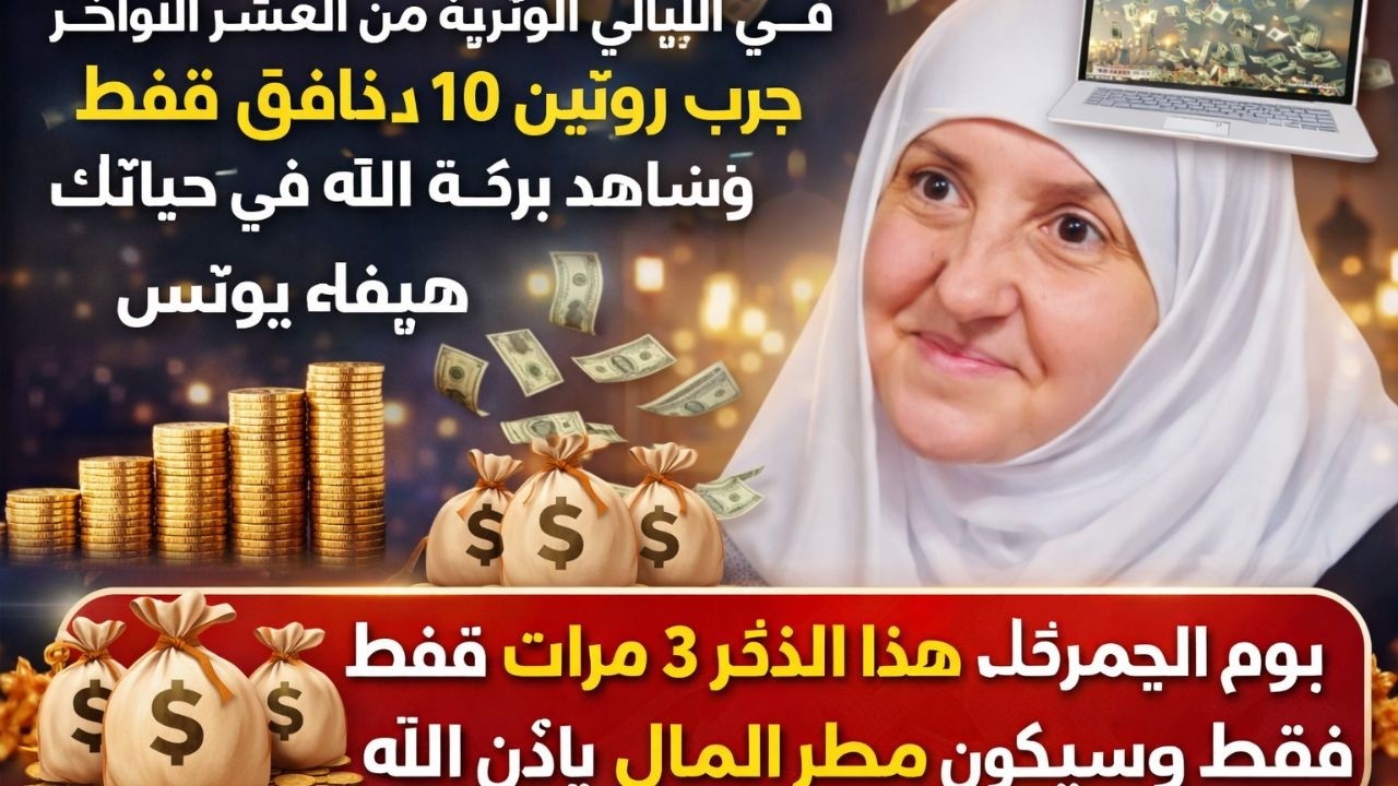 يوم الجمعة المبارك | قل هذا الذكر 3 مرات فقط وسيكون مطر المال بإذن الله | د. هيفاء يونس