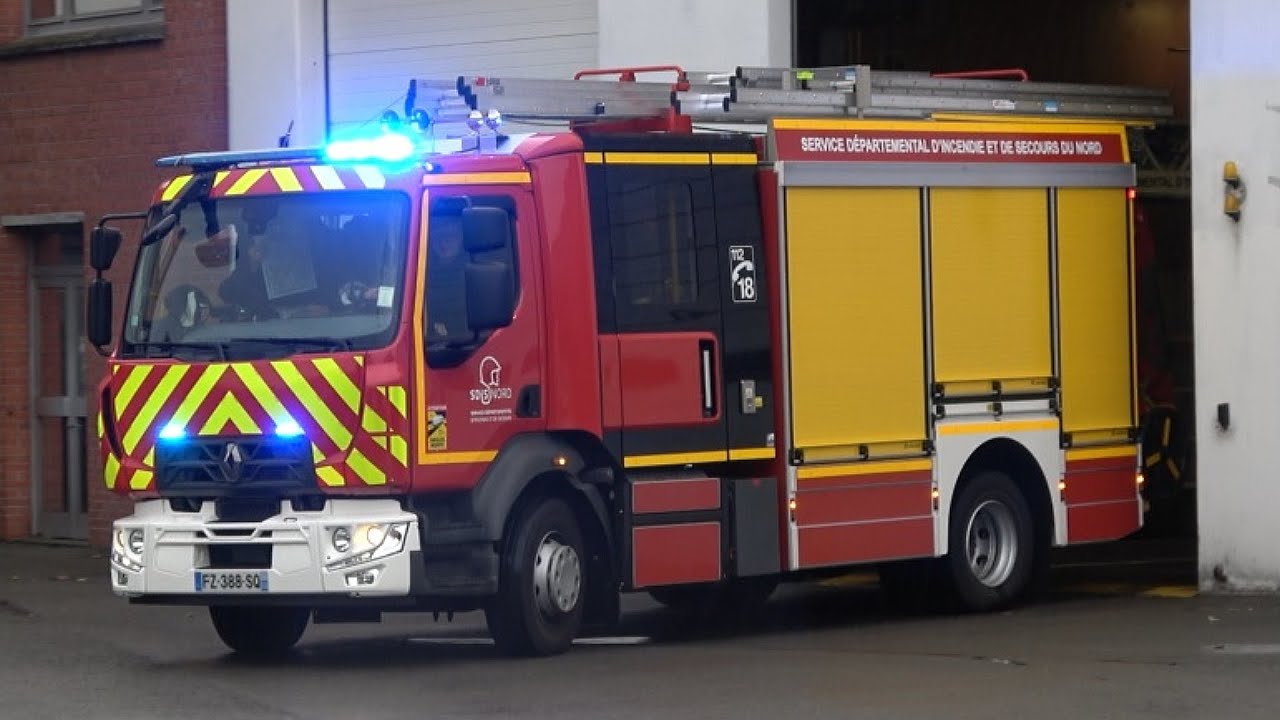 [NOUVEAU] Sapeurs Pompiers Roubaix FPT en urgence // Brand New Roubaix fire engine responding