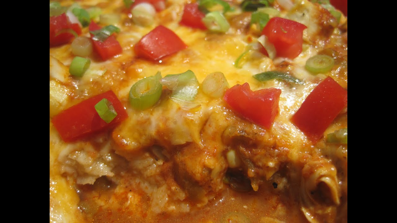 CHICKEN ENCHILADA CASSEROLE - How to make CHICKEN ENCHILADA CASSEROLE
