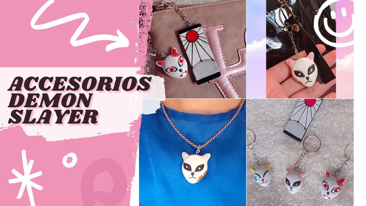 Cómo hacer accesorios de Demon Slayer Kimetsu No Yaiba - Porcelana Fria