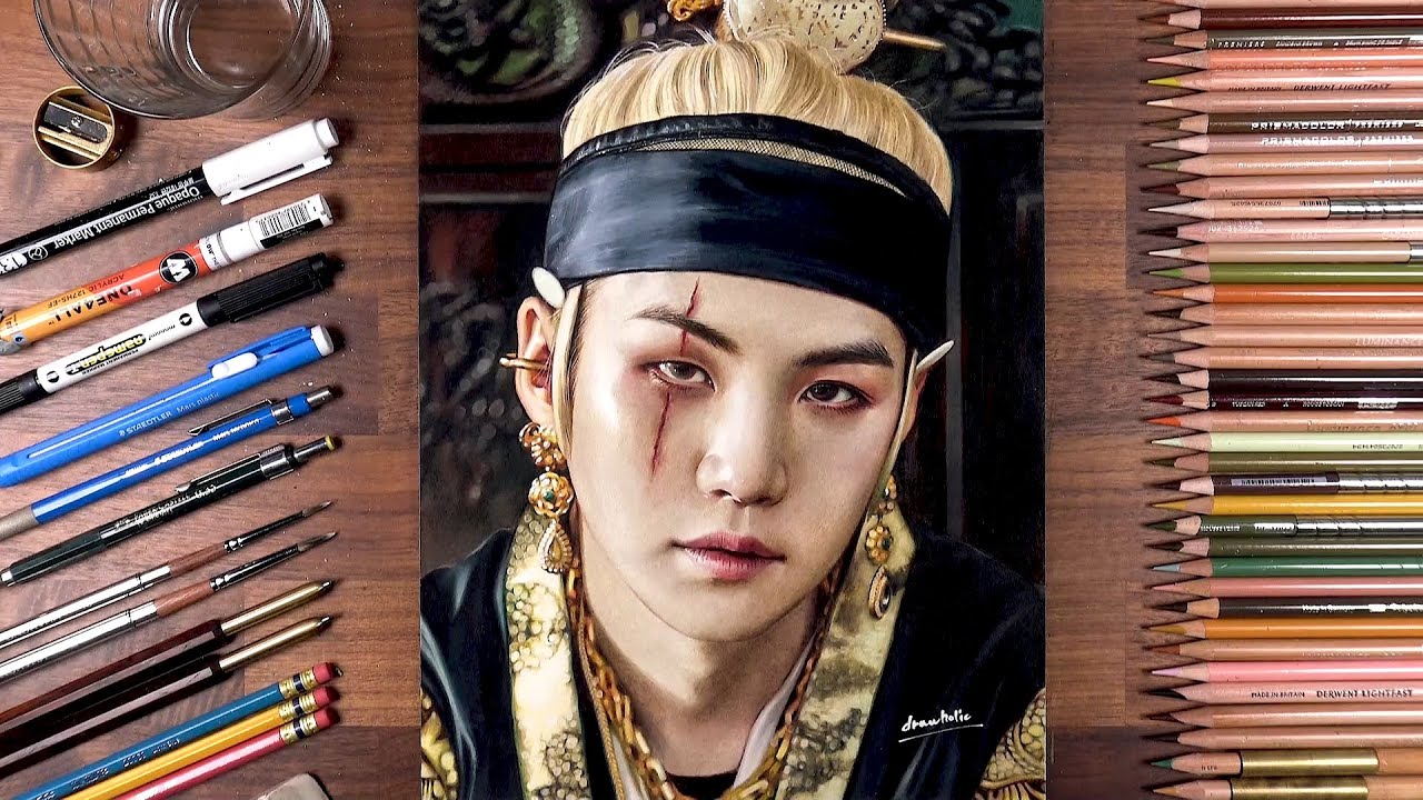 Drawing BTS: Agust D - Daechwita 대취타 | drawholic