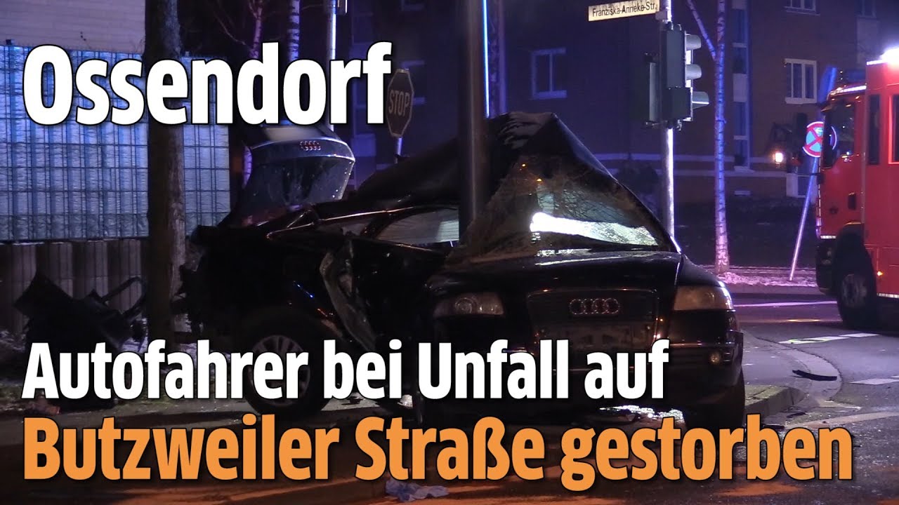 Ossendorf: Unfall auf Butzweiler Stra&szlig;e - Fahrer stirbt