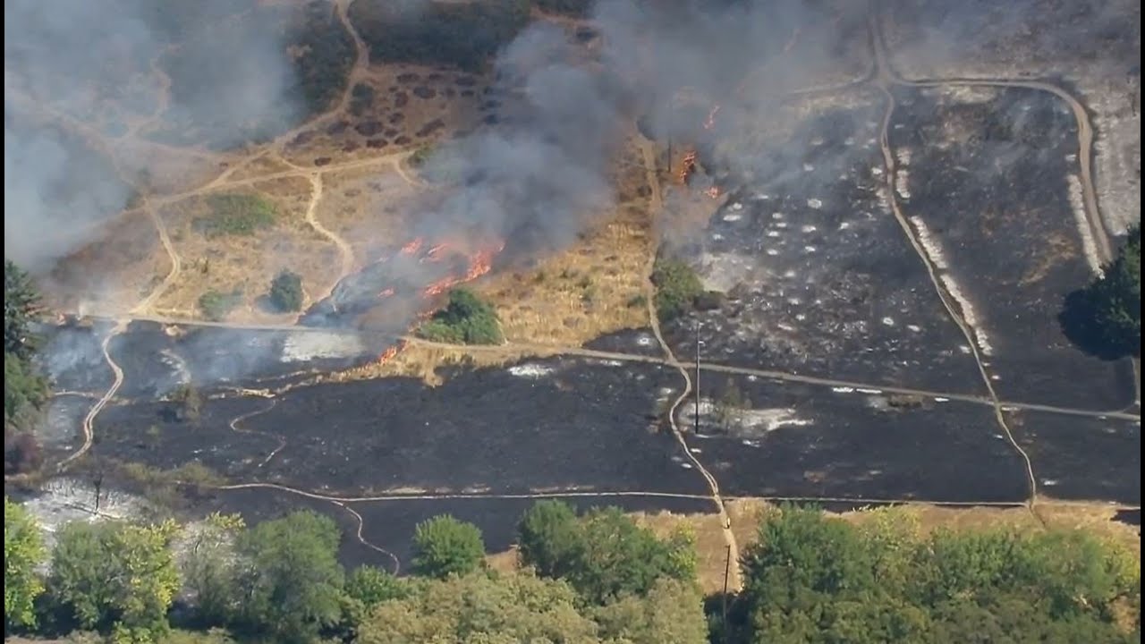 WATCH: Fast-moving brush fire forces evacuations in Lakewood