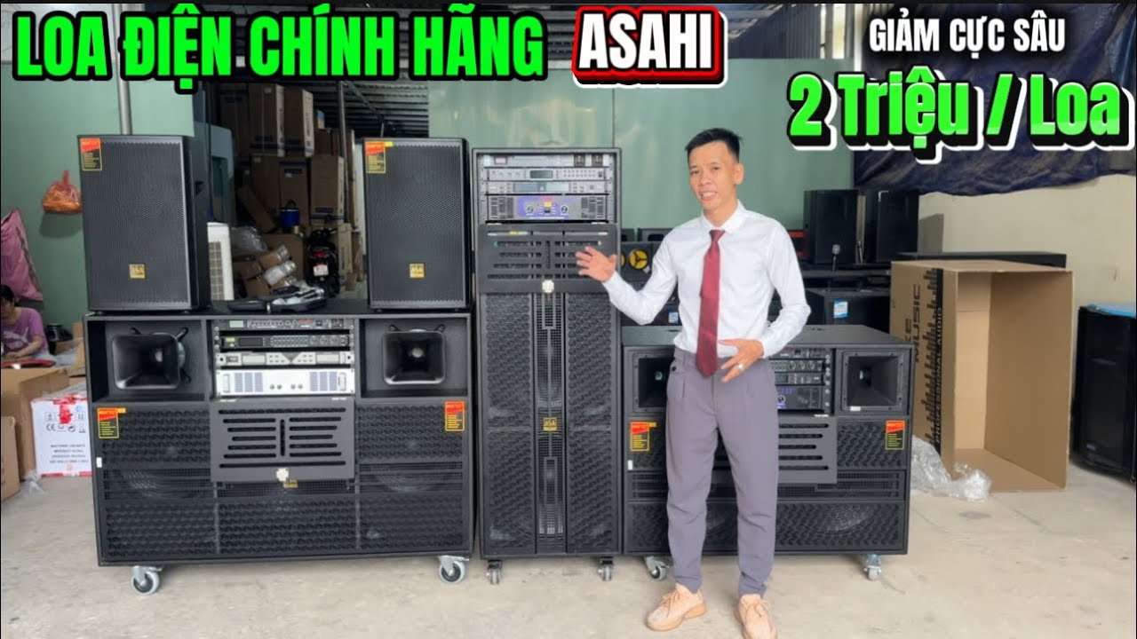 GIẢM 2TRIỆU / LOA Dàn mini show chính hãng ASAHI giá cực kỳ ưu đãi #loadien #loakeogiare #loa 